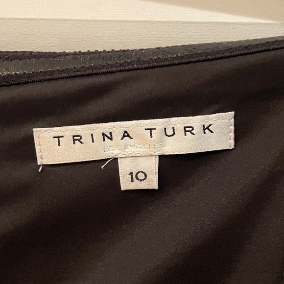 Trina Turk Black Dress with Pink and White Floral Design - NWOT - Picture 2 of 4